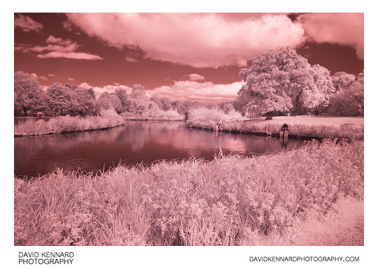 Corby Boating Lake in Infrared