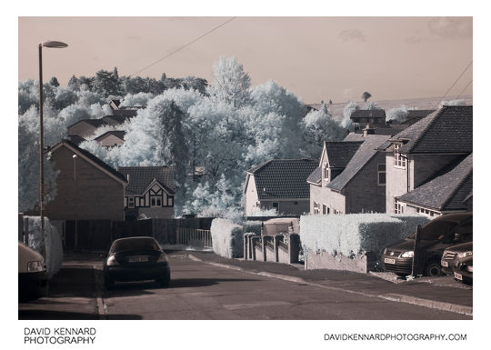 Knoll Street, Market Harborough in infrared